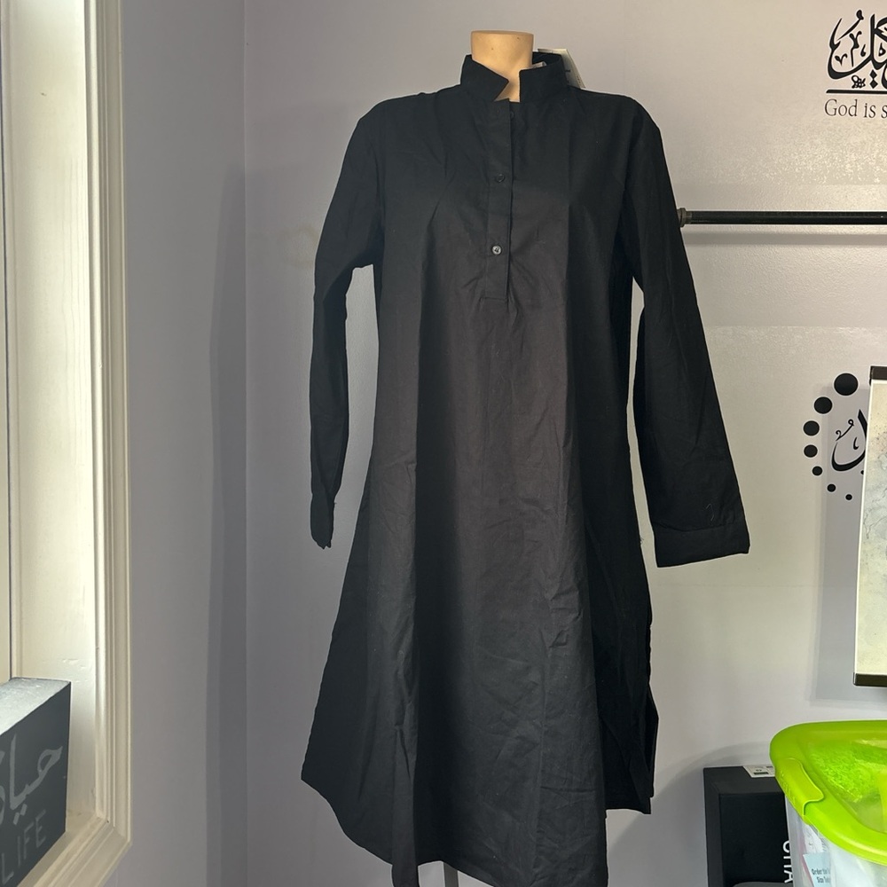 Elegant Black Long Sleeve Dress